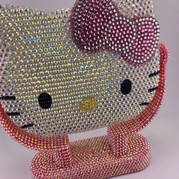 Hello Kitty Pink White Stand Vanity Mirror- New in box - Picture 2 of 7